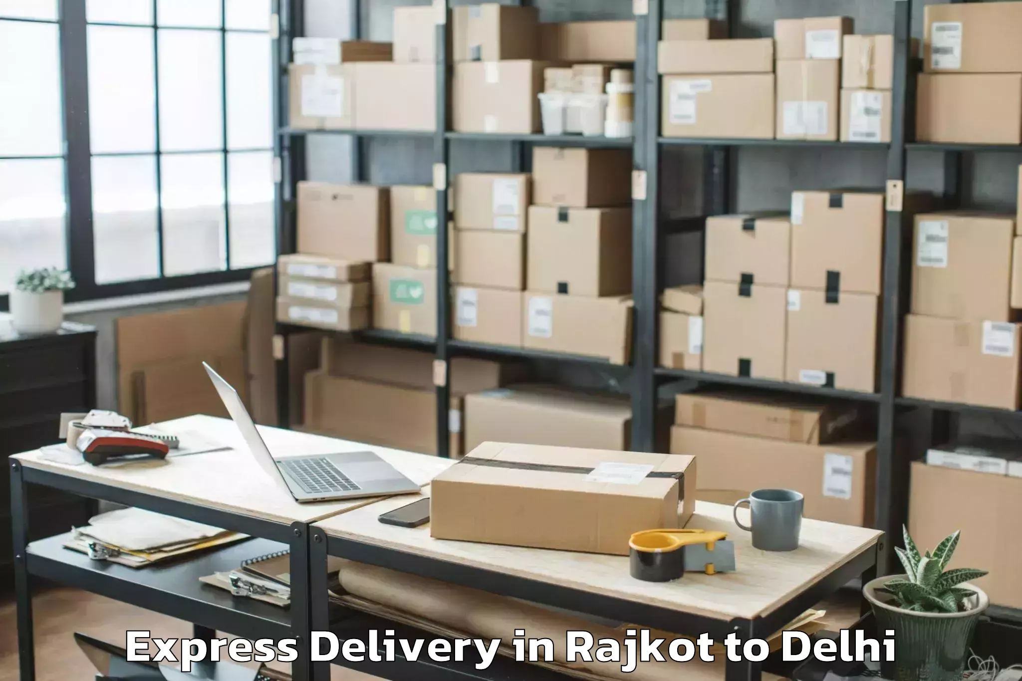 Rajkot to Jhilmil Express Delivery Booking